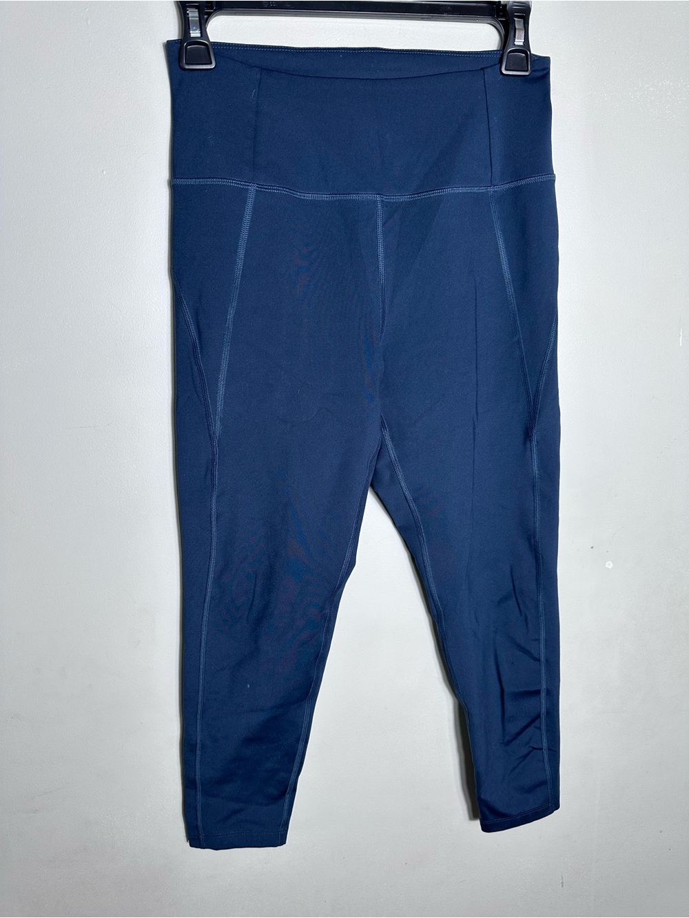 girlfriend collective Navy High-Rise Capri Leggings